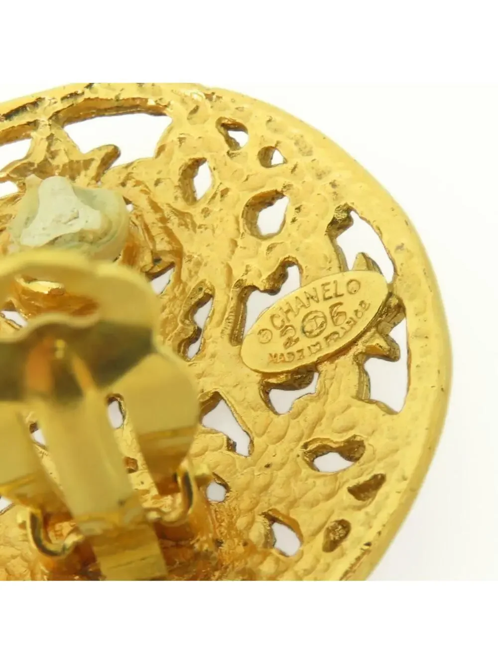 Chanel Cc Logo Clip-On Earrings Gold- #299412C68B